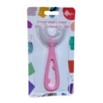 Straight Shank U-Shaped Silicone Toothbrush for Kids - 0M+