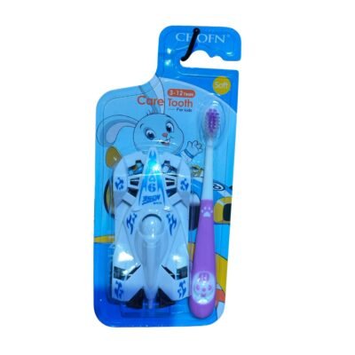 Baby Toothbrush With Free Car Toy - CHOFN - 3-12 Years