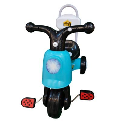 Happy Bike Musical Toddler Tricycle - Ladybug Pedals & Parent Push Handle