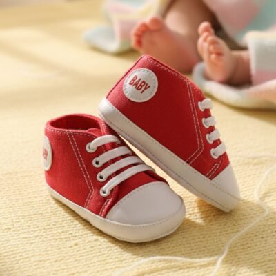 Baby Canvas Sneakers - Soft Sole Toddler Shoes